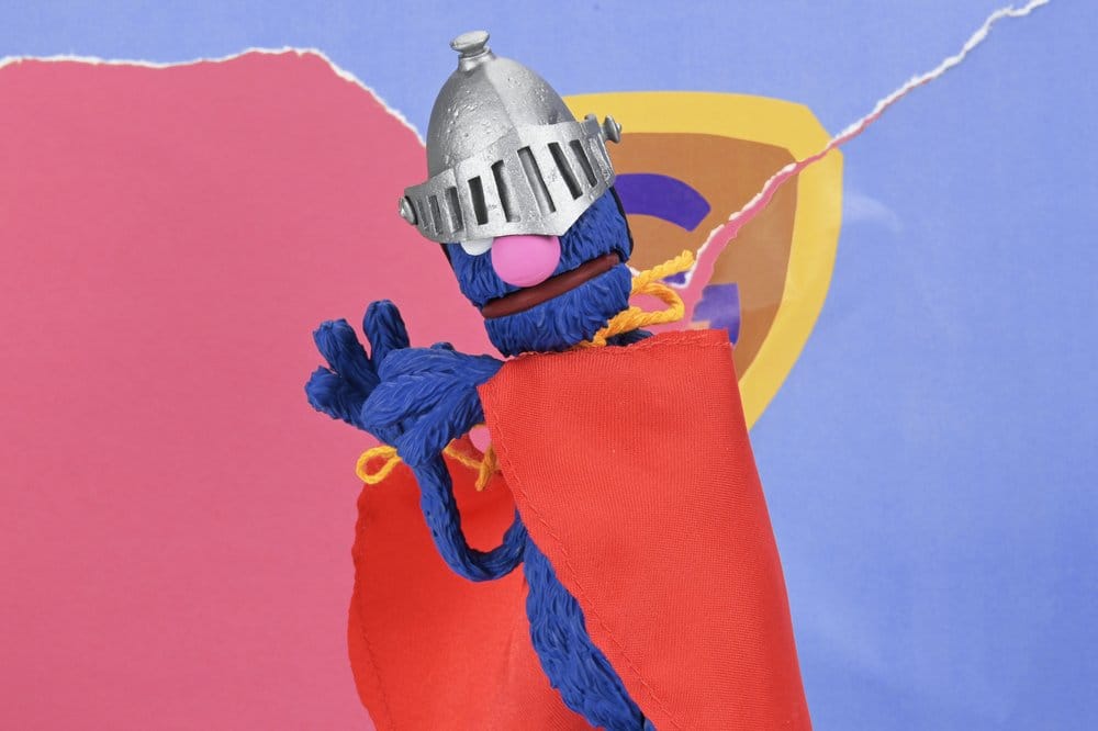 SUPER GROVER BARRIO SÉSAMO  – FIGURA ULTIMATE 18 CM – NECA SESAME STREET