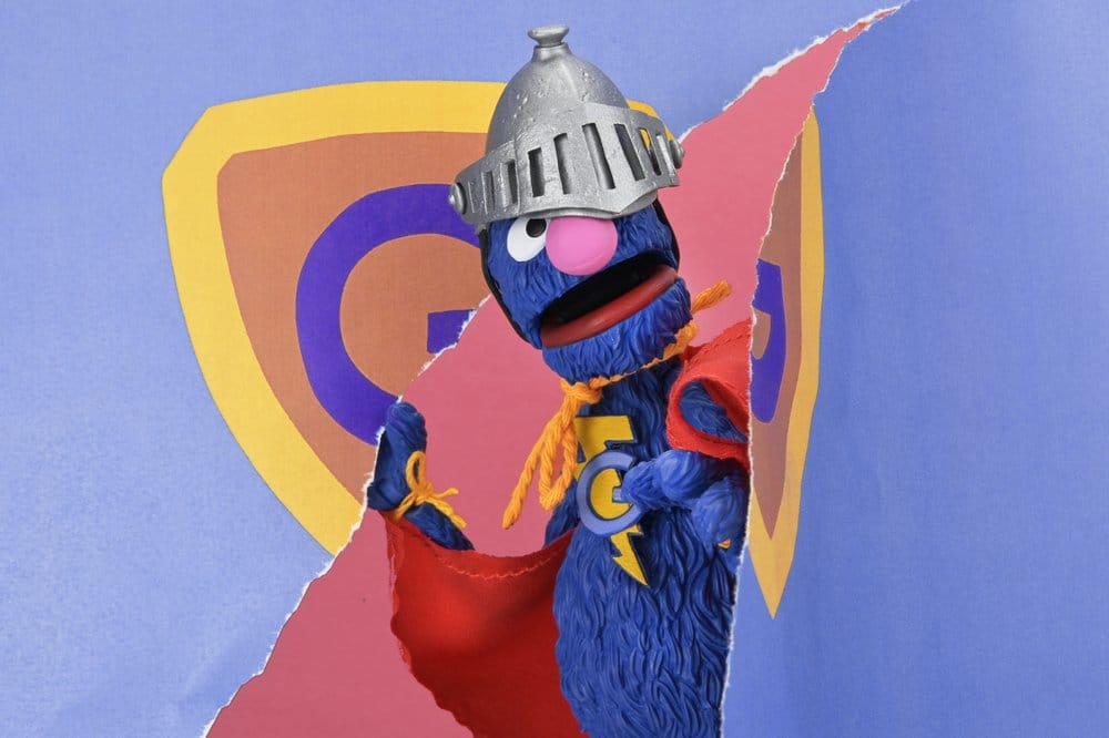 SUPER GROVER BARRIO SÉSAMO  – FIGURA ULTIMATE 18 CM – NECA SESAME STREET