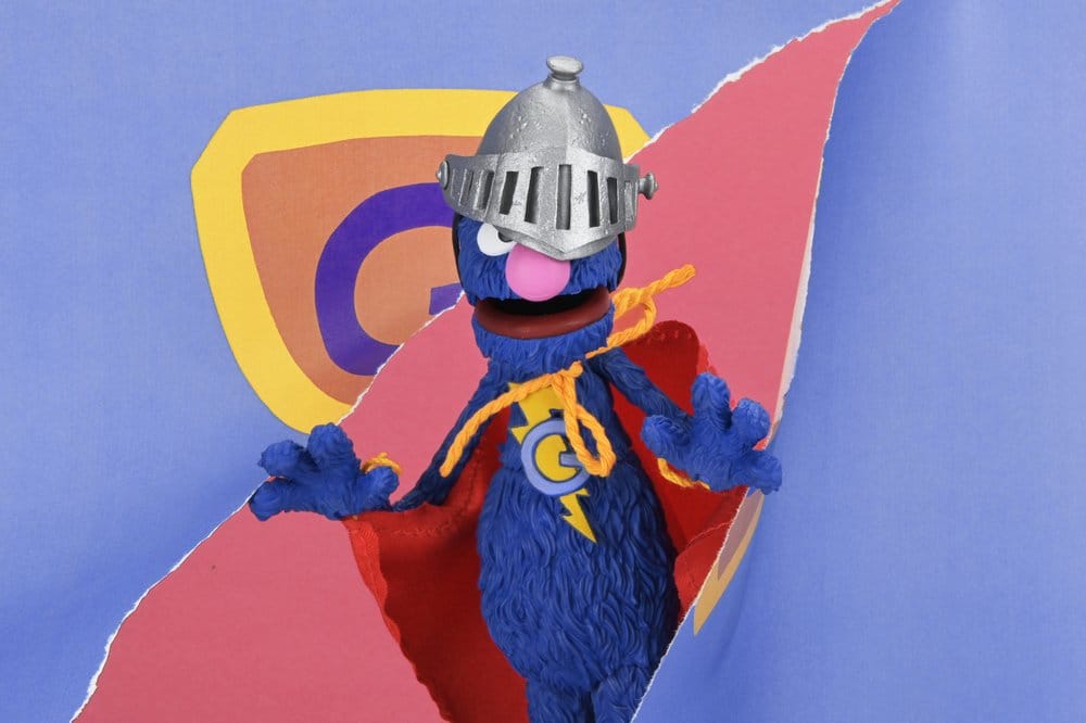 SUPER GROVER BARRIO SÉSAMO  – FIGURA ULTIMATE 18 CM – NECA SESAME STREET