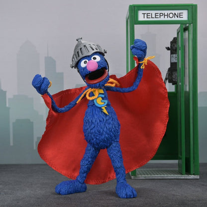 SUPER GROVER BARRIO SÉSAMO  – FIGURA ULTIMATE 18 CM – NECA SESAME STREET
