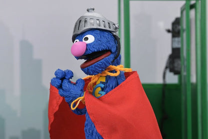 SUPER GROVER BARRIO SÉSAMO  – FIGURA ULTIMATE 18 CM – NECA SESAME STREET