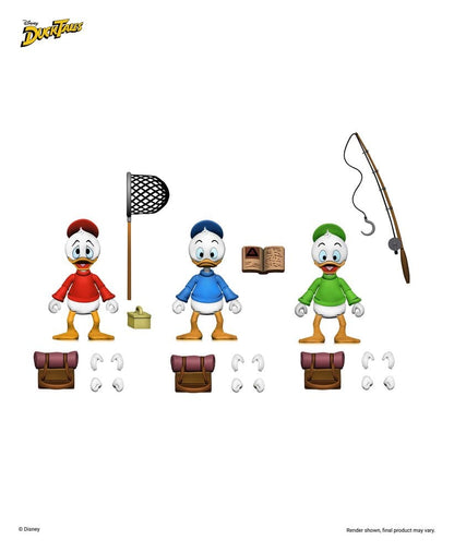 HUEY, DEWEY & LOUIE – DUCKTALES PACK DE 3 FIGURAS ULTIMATE 18 CM (NECA – DISNEY)