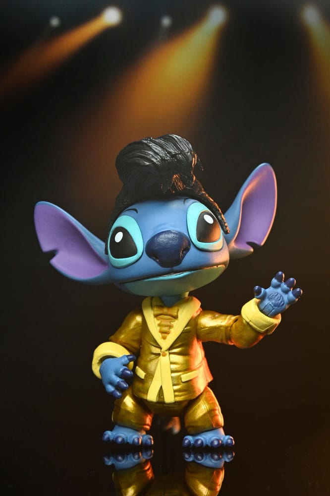 ULTIMATE GOLD SUIT ELVIS STITCH – FIGURA 18 CM – LILO & STITCH – NECA