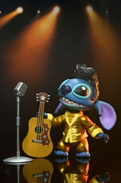 ULTIMATE GOLD SUIT ELVIS STITCH – FIGURA 18 CM – LILO & STITCH – NECA