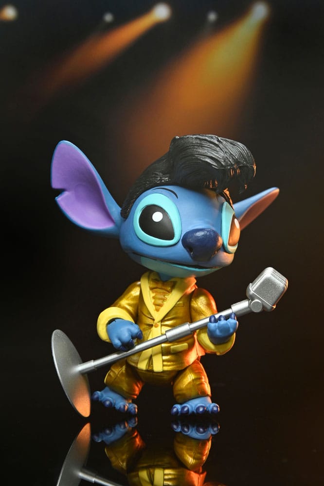 ULTIMATE GOLD SUIT ELVIS STITCH – FIGURA 18 CM – LILO & STITCH – NECA
