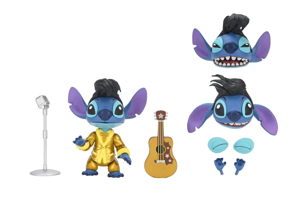 ULTIMATE GOLD SUIT ELVIS STITCH – FIGURA 18 CM – LILO & STITCH – NECA