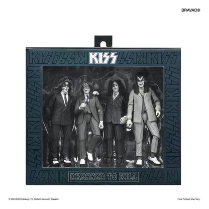 DRESSED TO KILL ALBUM COVER PACK DE 4 FIGURAS KISS 18 CM – NECA