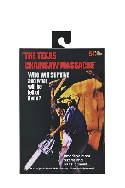 LA MATANZA DE TEXAS – FIGURA LEATHERFACE 50TH ANNIVERSARY CLOTHED – NECA 20 CM