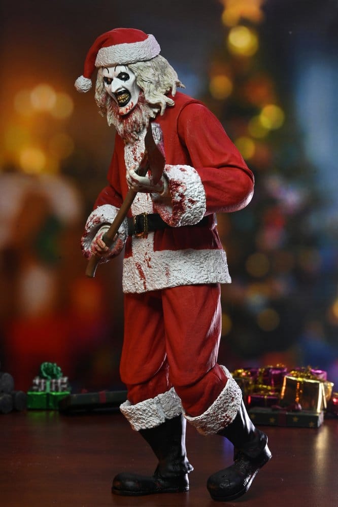TERRIFIER 3 ULTIMATE SANTA SUIT ART THE CLOWN (BLOODY VERSION) 18 CM NECA