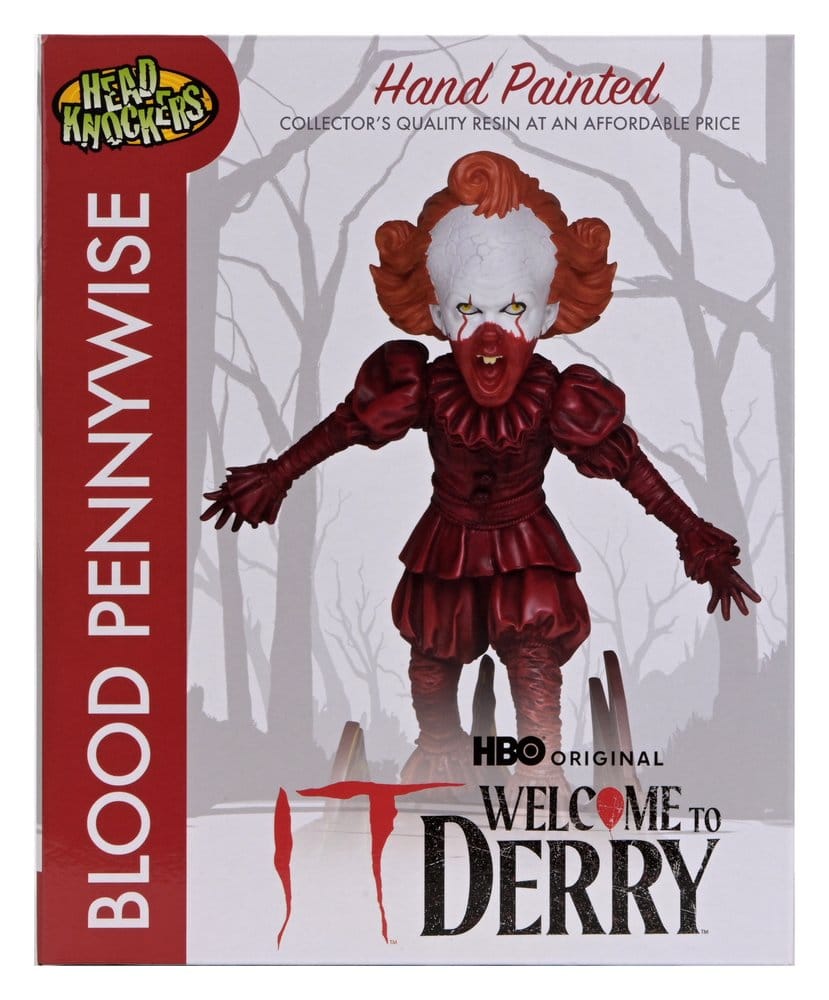 IT: WELCOME TO DERRY – HEAD KNOCKER BLOOD PENNYWISE 19 CM (NECA)
