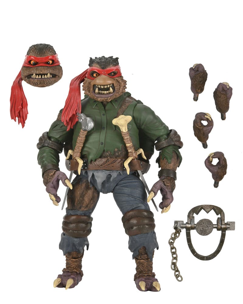 RAPHAEL AS THE WOLFMAN TMNT UNIVERSAL MONSTERS NECA 18 CM