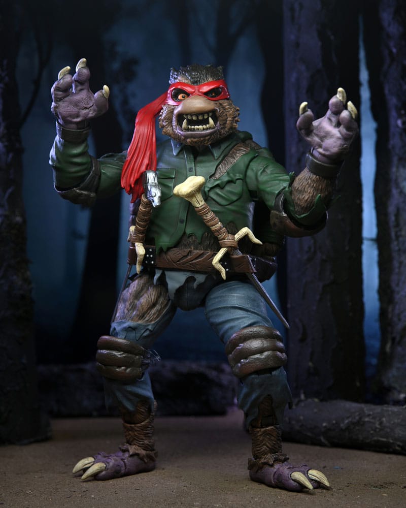 RAPHAEL AS THE WOLFMAN TMNT UNIVERSAL MONSTERS NECA 18 CM
