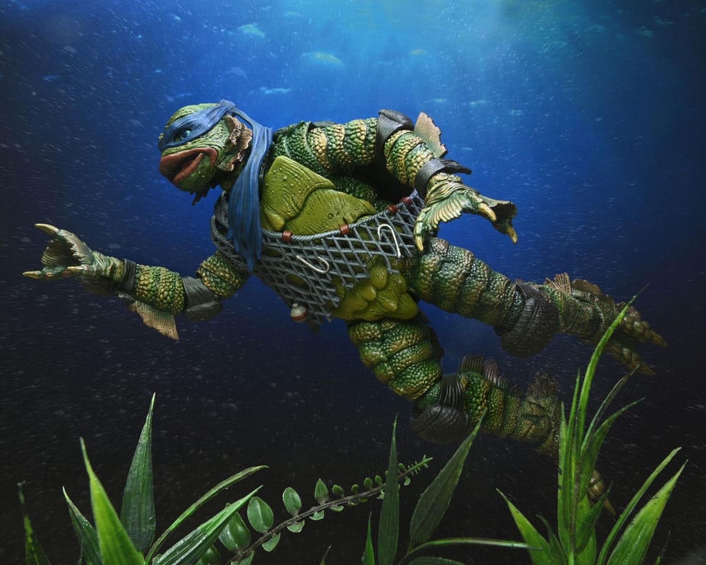 LEONARDO AS THE CREATURE TMNT UNIVERSAL MONSTERS NECA 18 CM