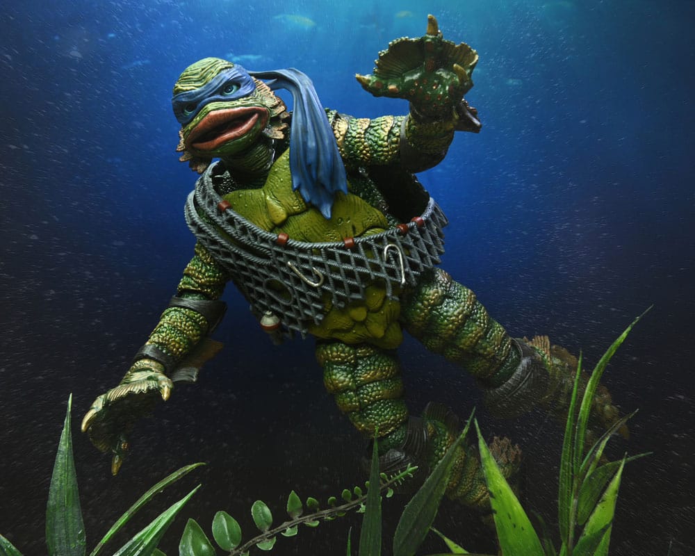 LEONARDO AS THE CREATURE TMNT UNIVERSAL MONSTERS NECA 18 CM