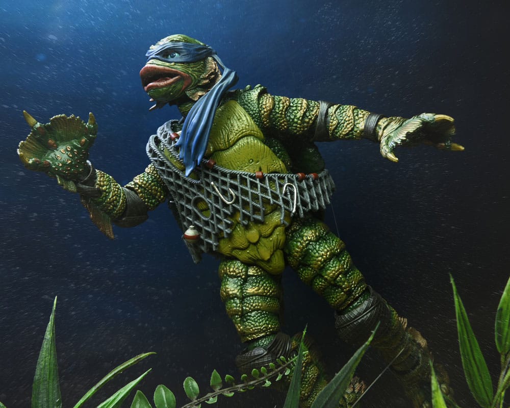LEONARDO AS THE CREATURE TMNT UNIVERSAL MONSTERS NECA 18 CM