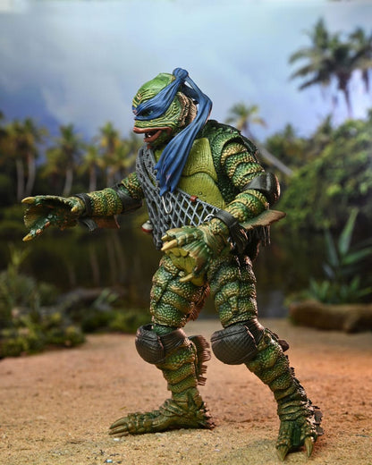 LEONARDO AS THE CREATURE TMNT UNIVERSAL MONSTERS NECA 18 CM