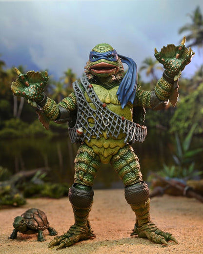 LEONARDO AS THE CREATURE TMNT UNIVERSAL MONSTERS NECA 18 CM