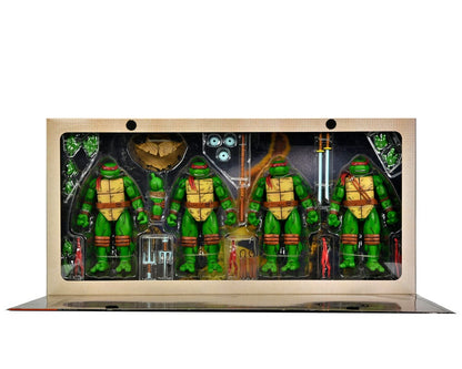 LEONARDO RAPHAEL MICHELANGELO DONATELLO PACK 4 FIGURAS 18 CM TMNT MIRAGE COMICS NECA