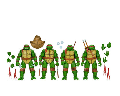 LEONARDO RAPHAEL MICHELANGELO DONATELLO PACK 4 FIGURAS 18 CM TMNT MIRAGE COMICS NECA