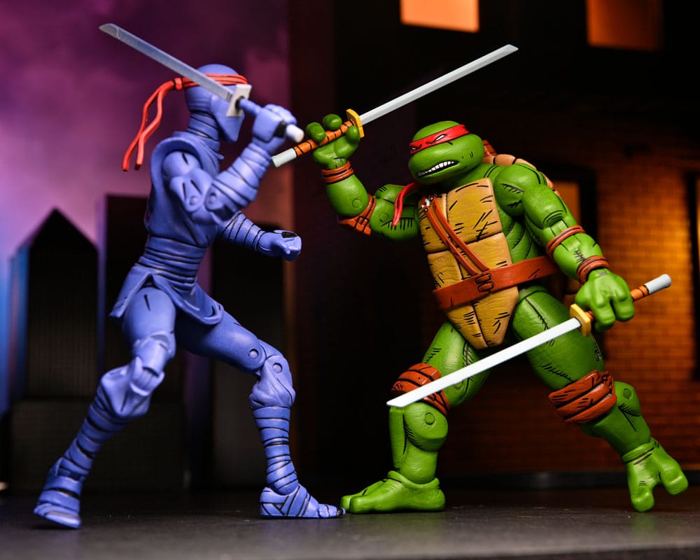 LEONARDO RAPHAEL MICHELANGELO DONATELLO PACK 4 FIGURAS 18 CM TMNT MIRAGE COMICS NECA