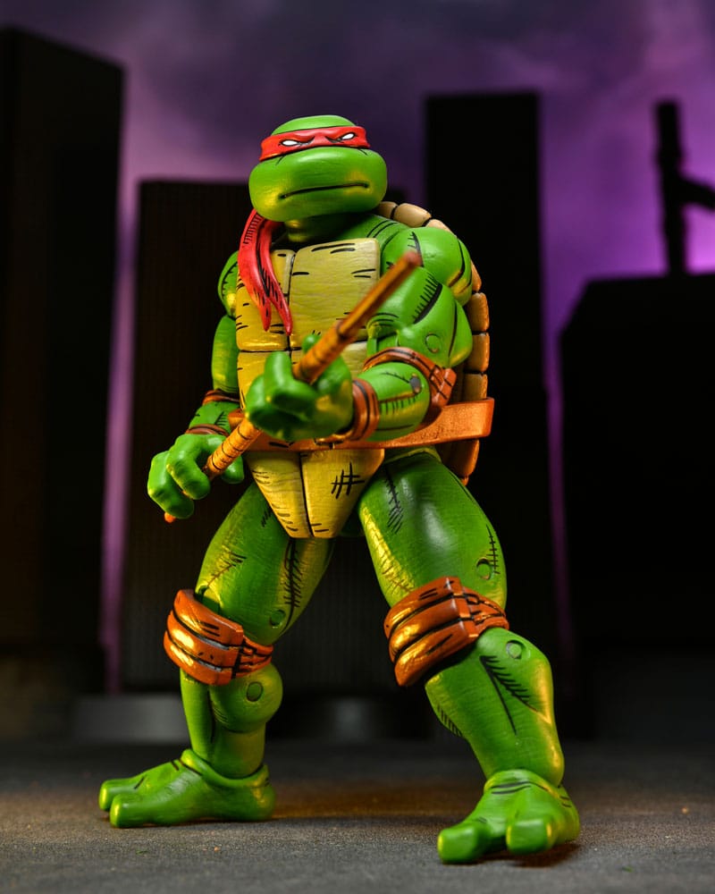 LEONARDO RAPHAEL MICHELANGELO DONATELLO PACK 4 FIGURAS 18 CM TMNT MIRAGE COMICS NECA