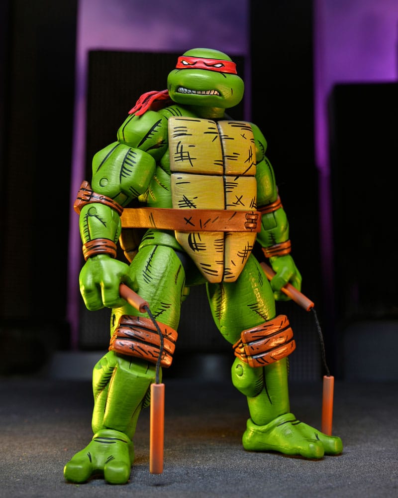 LEONARDO RAPHAEL MICHELANGELO DONATELLO PACK 4 FIGURAS 18 CM TMNT MIRAGE COMICS NECA