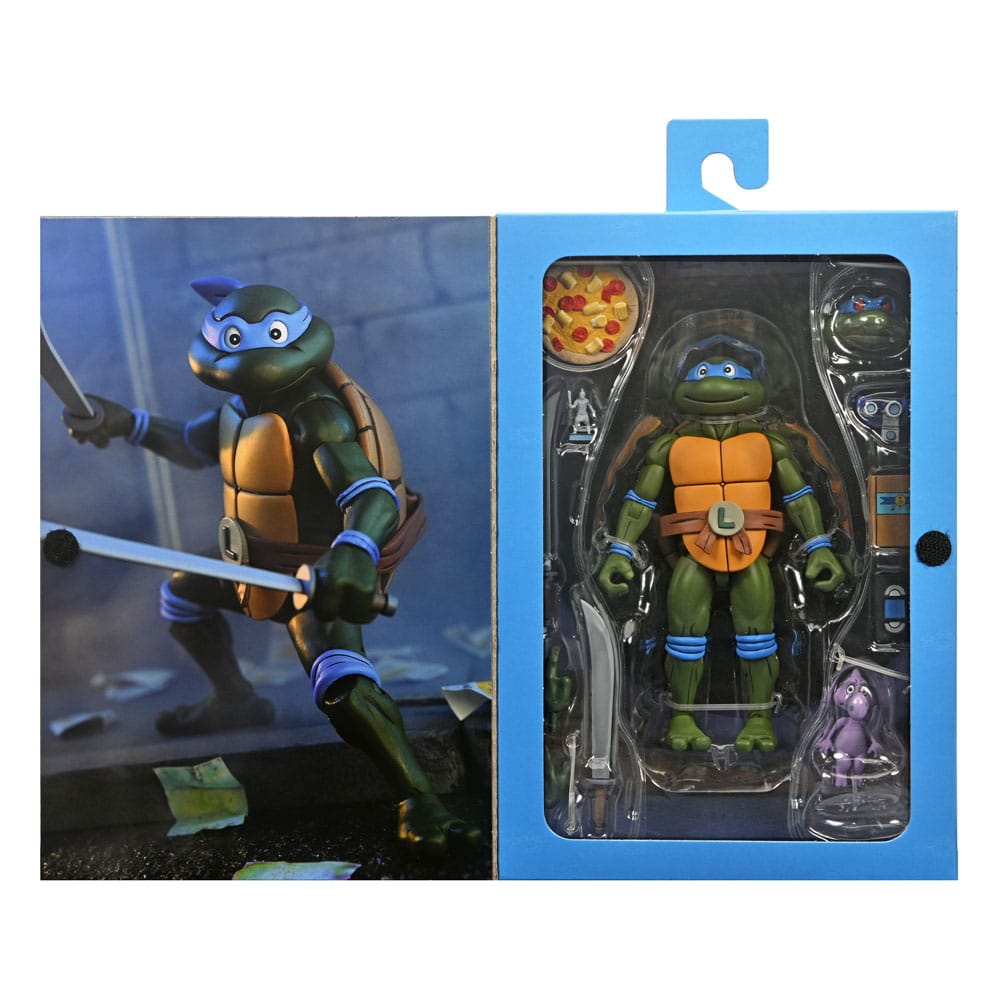 LEONARDO – FIGURA ULTIMATE VHS 18 CM (TMNT CARTOON – NECA)