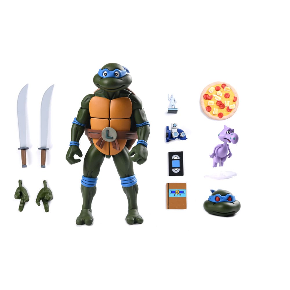 LEONARDO – FIGURA ULTIMATE VHS 18 CM (TMNT CARTOON – NECA)