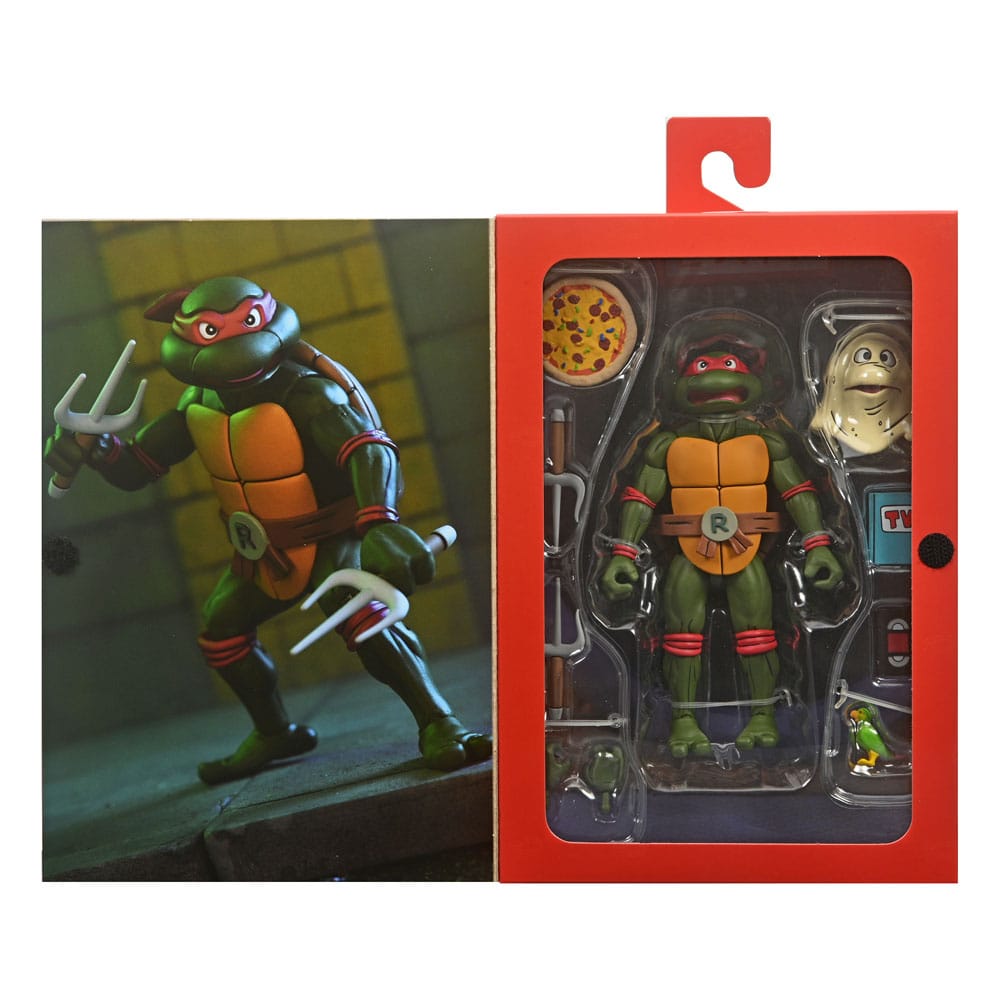 RAPHAEL – FIGURA ULTIMATE VHS 18 CM (TMNT CARTOON – NECA)