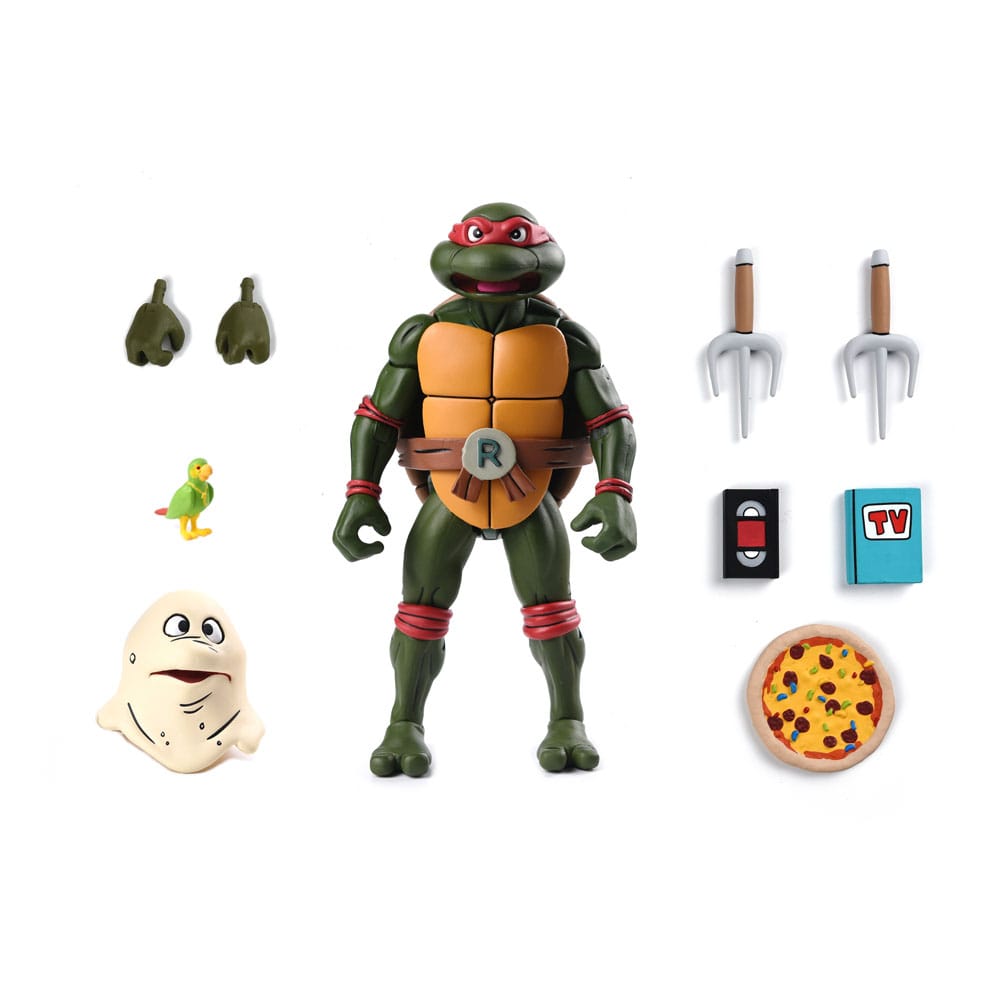 RAPHAEL – FIGURA ULTIMATE VHS 18 CM (TMNT CARTOON – NECA)