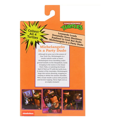 MICHELANGELO – FIGURA ULTIMATE VHS 18 CM (TMNT CARTOON – NECA)
