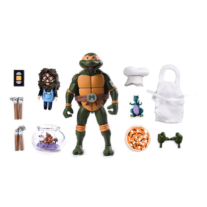 MICHELANGELO – FIGURA ULTIMATE VHS 18 CM (TMNT CARTOON – NECA)