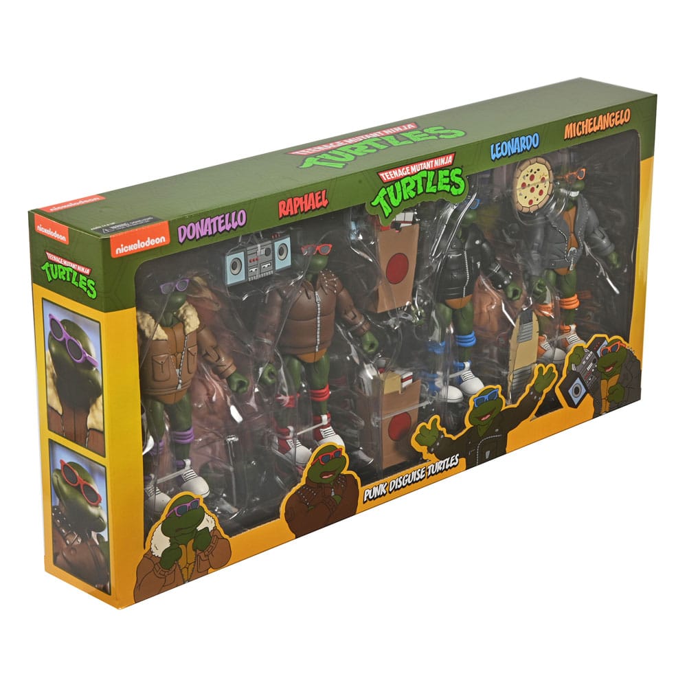 PUNK TURTLES PAQUETE DE 4 FIGURAS 18 CM – TORTUGAS NINJA (CARTOON) – NECA