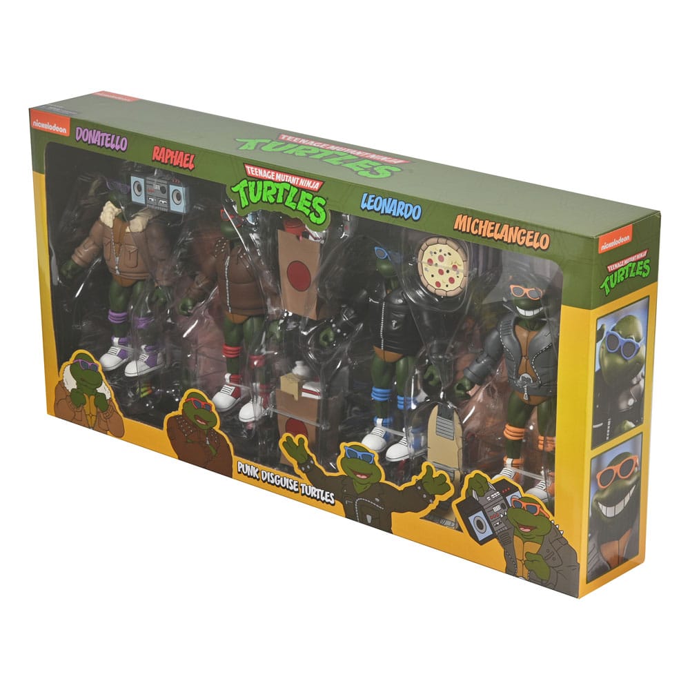 PUNK TURTLES PAQUETE DE 4 FIGURAS 18 CM – TORTUGAS NINJA (CARTOON) – NECA