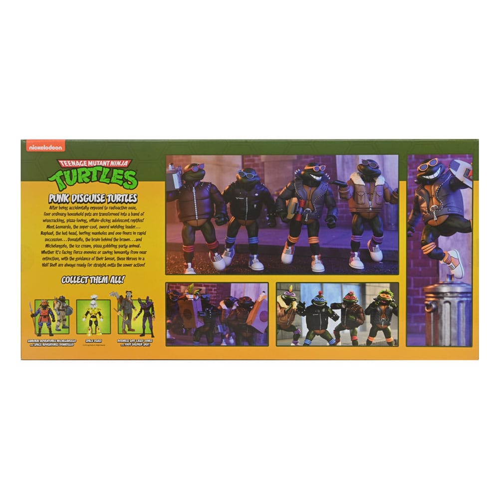 PUNK TURTLES PAQUETE DE 4 FIGURAS 18 CM – TORTUGAS NINJA (CARTOON) – NECA