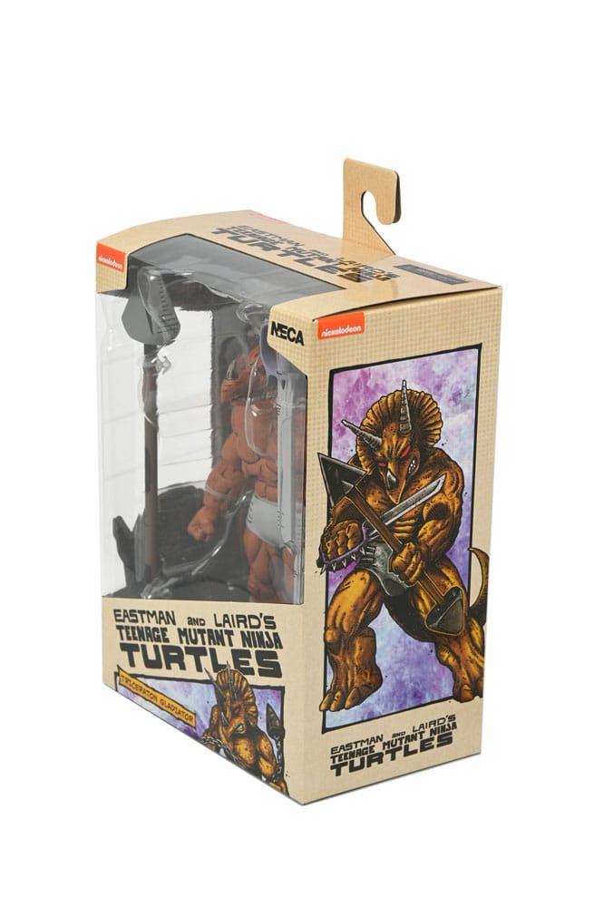 TRICERATON GLADIATOR TORTUGAS NINJA MIRAGE COMICS NECA 21 CM