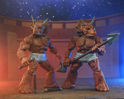 TRICERATON GLADIATOR TORTUGAS NINJA MIRAGE COMICS NECA 21 CM