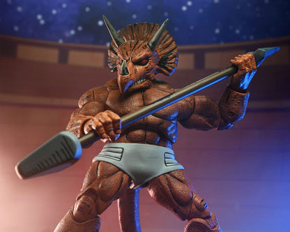 TRICERATON GLADIATOR TORTUGAS NINJA MIRAGE COMICS NECA 21 CM