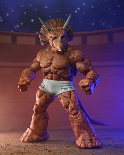 TRICERATON GLADIATOR TORTUGAS NINJA MIRAGE COMICS NECA 21 CM