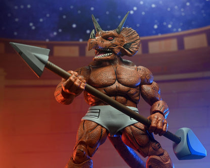 TRICERATON GLADIATOR TORTUGAS NINJA MIRAGE COMICS NECA 21 CM