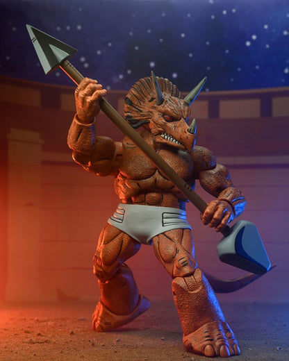 TRICERATON GLADIATOR TORTUGAS NINJA MIRAGE COMICS NECA 21 CM