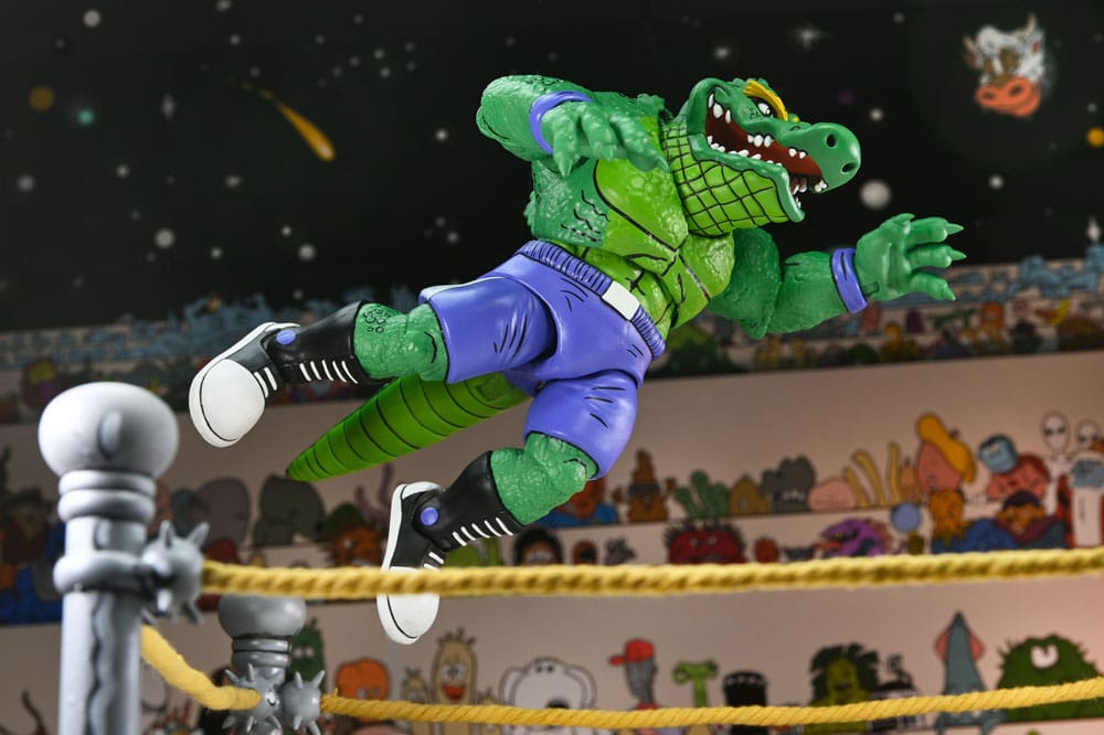 STUMP WRESTLING LEATHERHEAD FIGURA 18 CM – TORTUGAS NINJA (ARCHIE COMICS) – NECA