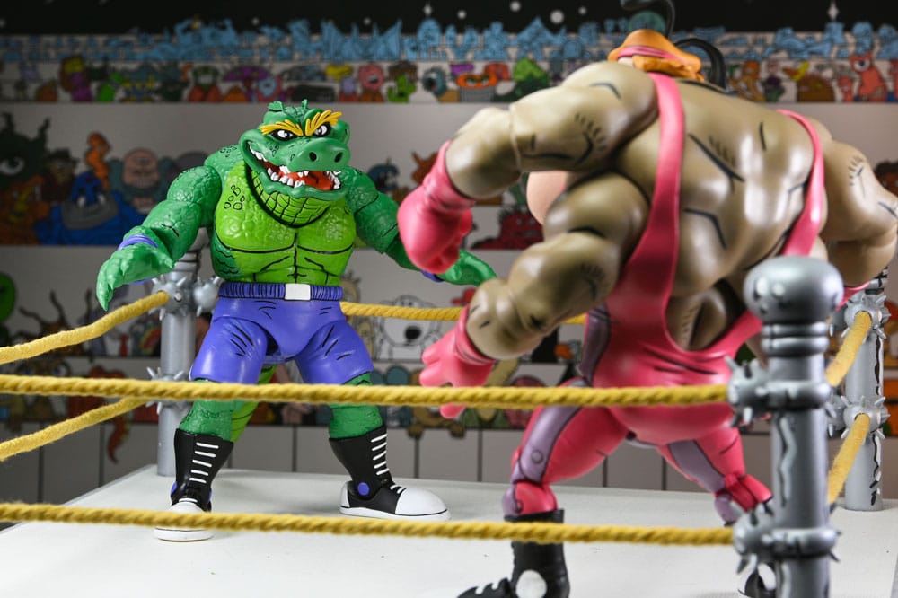 STUMP WRESTLING LEATHERHEAD FIGURA 18 CM – TORTUGAS NINJA (ARCHIE COMICS) – NECA