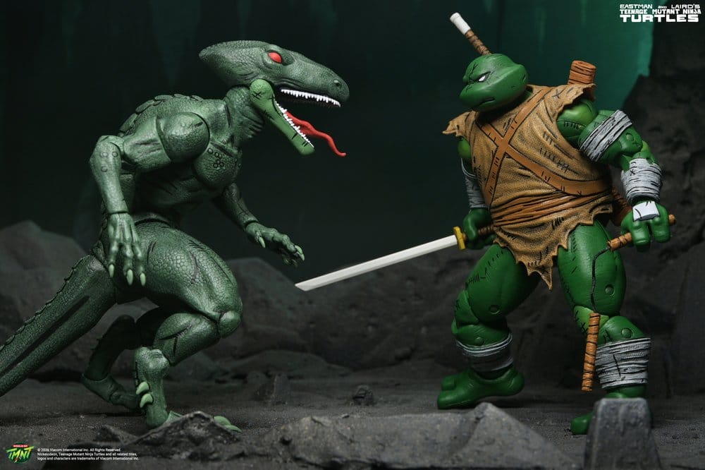 DAIMYO ORKAI & RAPTOR – FIGURAS TMNT MIRAGE COMICS 18 CM (NECA – TEENAGE MUTANT NINJA TURTLES)