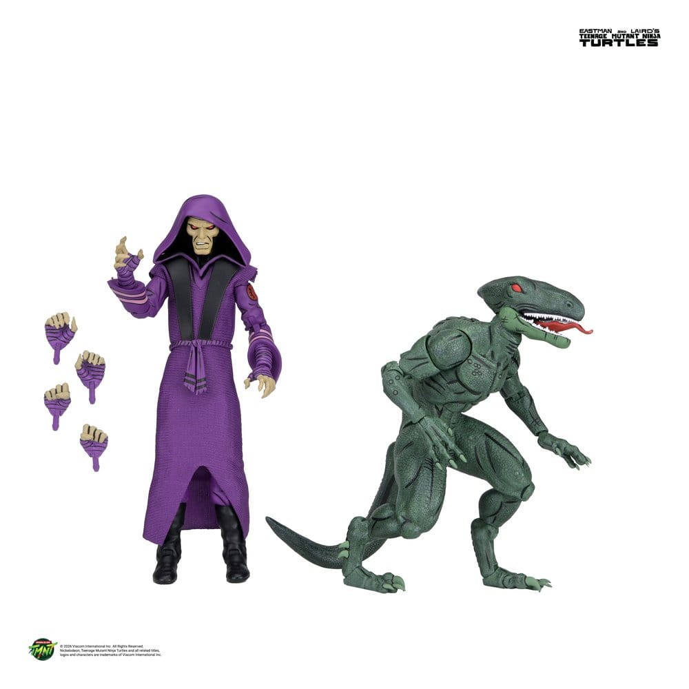 DAIMYO ORKAI & RAPTOR – FIGURAS TMNT MIRAGE COMICS 18 CM (NECA – TEENAGE MUTANT NINJA TURTLES)