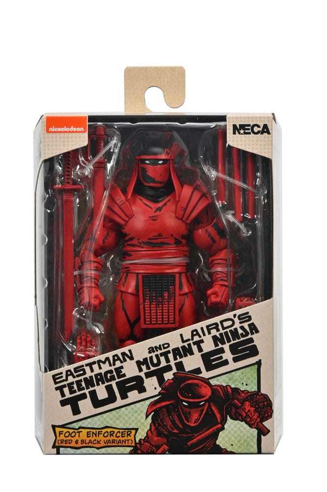 RED AND BLACK FOOT ENFORCER TORTUGAS NINJA (MIRAGE COMICS) 18 CM – NECA