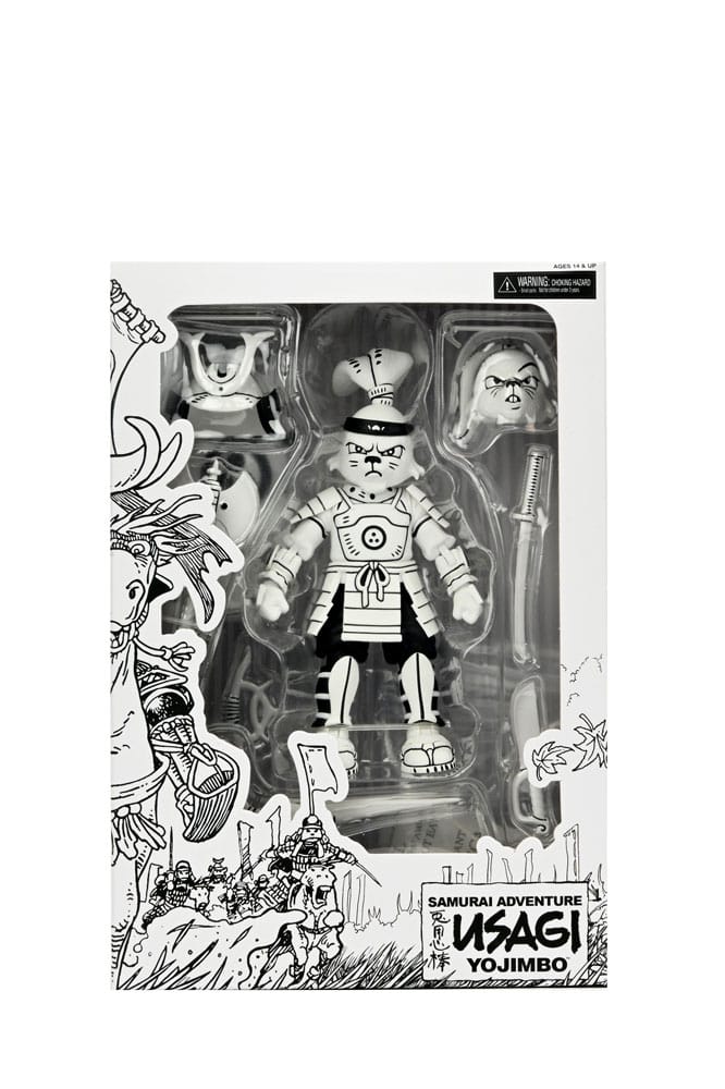 USAGI YOJIMBO BLACK & WHITE FIGURA NECA 18 CM