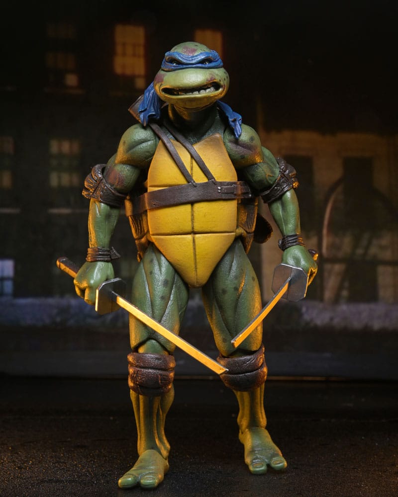 TORTUGAS NINJA – ROOF TOP BATTLE SHREDDER VS LEO 18 CM NECA