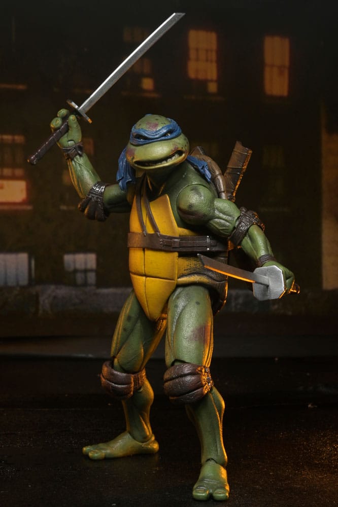 TORTUGAS NINJA – ROOF TOP BATTLE SHREDDER VS LEO 18 CM NECA