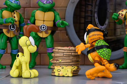 GARFELLO & ODIE – TMNT ARCHIE COMICS X GARFIELD FIGURAS 2 PACK 10 CM (NECA – CROSSOVER)